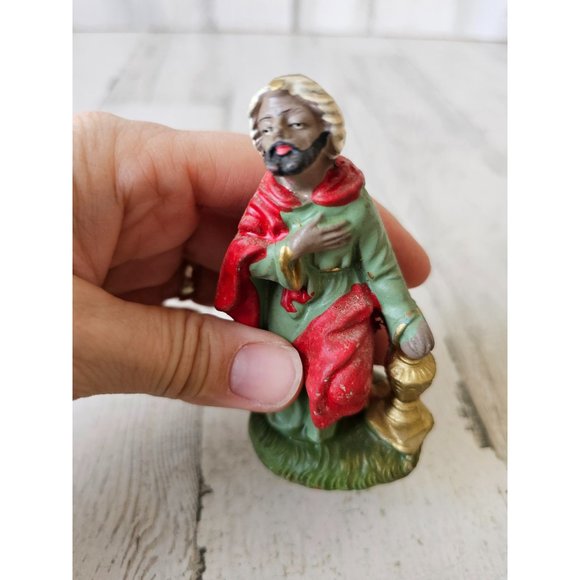 Vintage Italian fontanini Wiseman incense nativity village Xmas decor - Picture 6 of 8